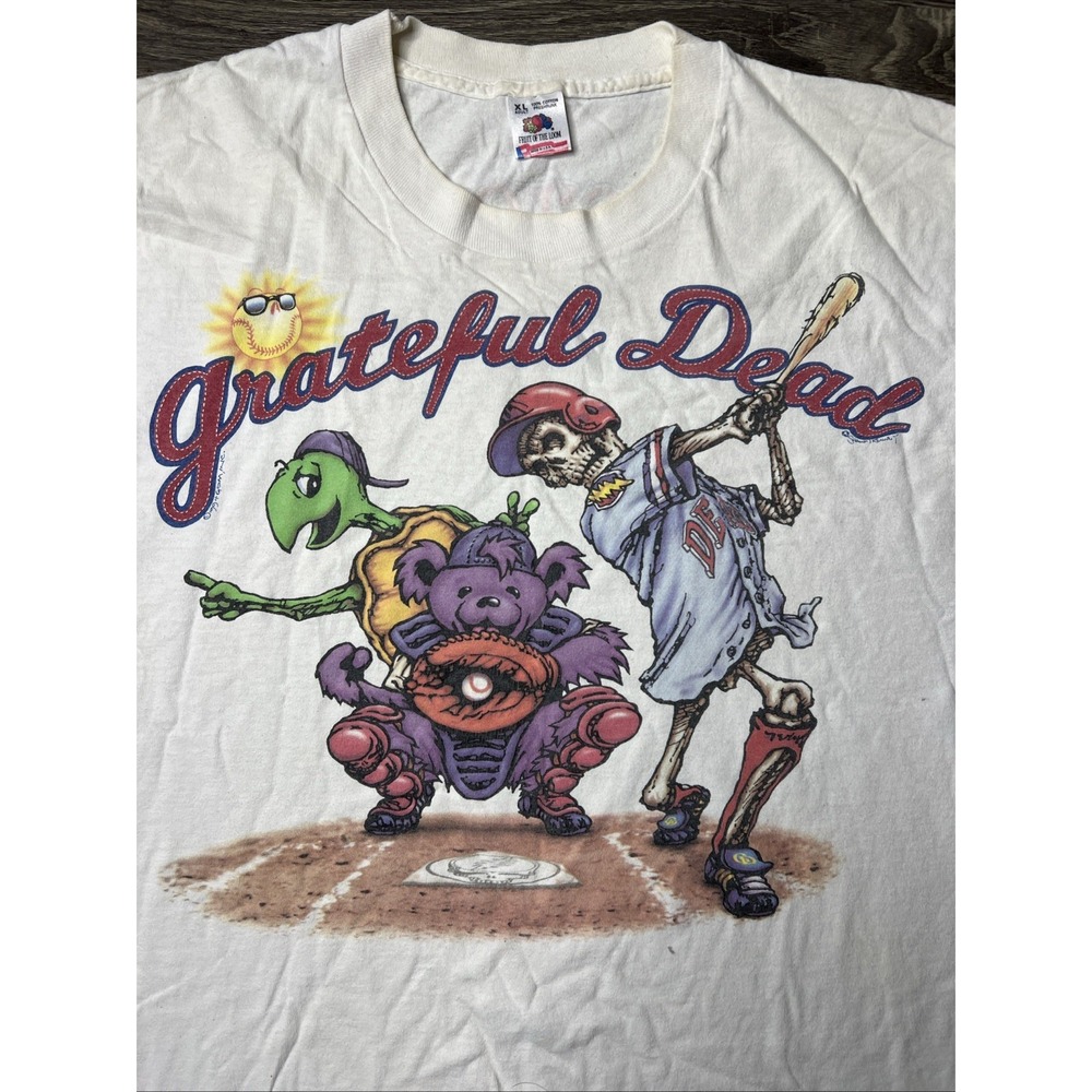 VTG 94 Grateful Dead Baseball Spring Training Tour Shirt Single Stitch Original